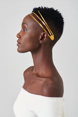 Daisy starburst horn & brass headband