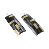 SHIELD STATEMENT EARRINGS