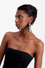 SHIELD STATEMENT EARRINGS