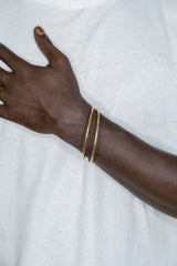 Shield brass bangles