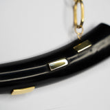Shield Horn Bar Necklace